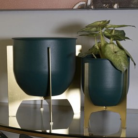 CONJUNTO DE 2 VASOS Ø 24,5X26-19X21 CM