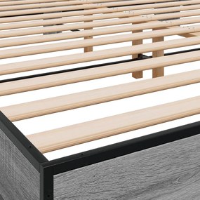 Estrutura de cama 180x200 cm derivados madeira/metal