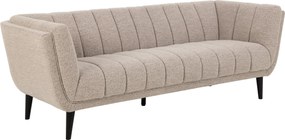 Sofá Norsica 792, Bege, 218x87x77cm, 43.8 kg, Tecido, Pernas: Madeira, Madeira: Borracha