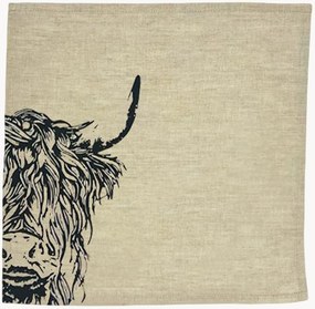 Guardanapos em linho Highland Cow, conjunto de 2