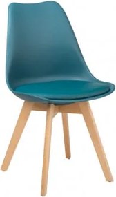 Pack De 2 Cadeiras De Jantar Nordic Azul Turquesado Intenso - Sklum
