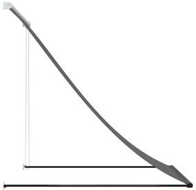 Toldo retrátil 150x150 cm tecido e aço antracite