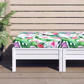 vidaXL Almofadão p/ móveis paletes 60x60x8 cm tecido oxford multicor