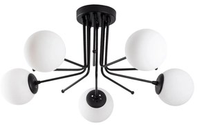 Candeeiro de Teto Daisy – Preto – Diâmetro 80 cm, Altura 34 cm