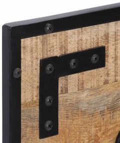 Bengaleiros 2 pcs 80x8x25 cm madeira mangueira maciça áspera