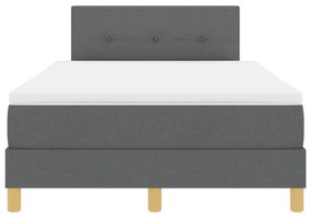 Cama Box com Colchão Cinza Escuro 120x190 cm Tecido