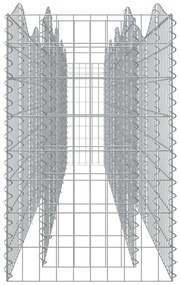 Canteiro elevado gabião arqueado 400x50x100cm ferro galvanizado