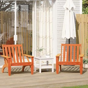 vidaXL Cadeiras jardim Adirondack 2 pcs 75x77x77cm maciça castanho-mel