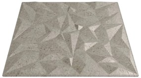Painéis de parede 12 pcs 50x50 cm 3m² XPS betão ametista