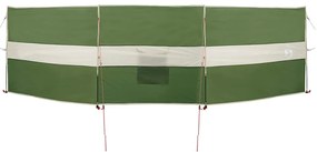 Corta-vento de campismo 490x123 cm impermeável verde