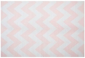 Tapete de área branco e rosa 160 x 230 cm KONARLI Beliani