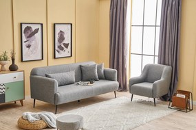 Sofá de 3 Lugares Revos – Cinzento – 200x80x100 cm