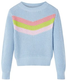 Camisola de malha para criança azul 116