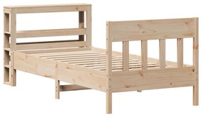 Cama sem colchão 90x200 cm madeira de pinho maciça