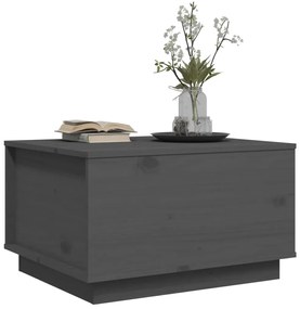 Mesa de centro 60x50x35 cm pinho maciço cinza