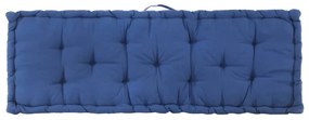 Almofadão p/ móveis de paletes algodão 120x40x7 cm azul-claro