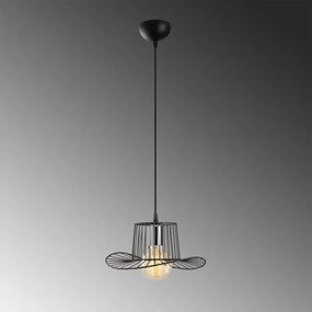 Candeeiro Tel – Preto – Diâmetro 30 cm, Altura 110 cm