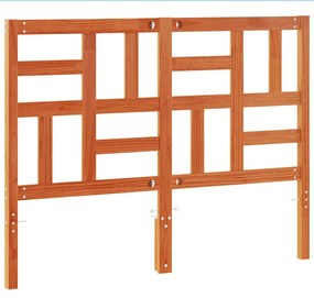 Cabeceira 160 cm madeira de pinho maciça castanho-mel