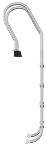 Escada de piscina 54x38x184,5 cm 304 aço inoxidável