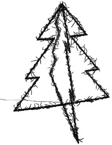 Árvore de Natal Preta Incl. LED IP44 - Brilli