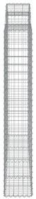 Cestos gabião arqueados 9pcs 200x50x180/200cm ferro galvanizado
