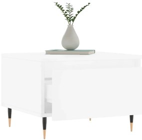Mesas de centro 2 pcs 50x46x35 cm derivados de madeira branco