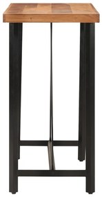 Mesa de bar 110x55x107 cm madeira de acácia maciça e ferro