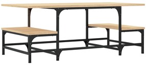 Mesa de centro 100x50,5x40 cm derivados madeira carvalho sonoma