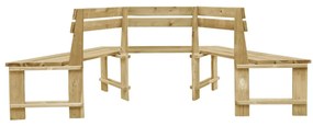 Banco de jardim 240 cm pinho impregnado