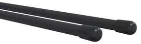 Suportes de parede p/ ferramentas de jardim 4 pcs aço preto