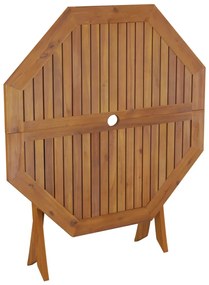 Mesa de jardim dobrável 90x75 cm madeira de acácia maciça