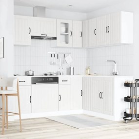 11 peças armário de cozinha conjunto Lucca branco