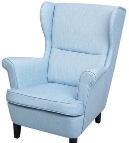 Poltrona em tecido azul claro ABSON Beliani