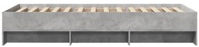 Estrutura de cama 90x200 cm derivados de madeira cinza sonoma