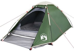 Tenda de campismo cúpula para 2 pessoas impermeável verde