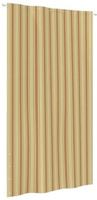 vidaXL Tela de varanda 140x240 cm tecido oxford amarelo e laranja