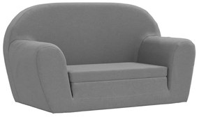 vidaXL Poltrona desdobrável para crianças cinzento-escuro