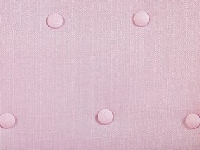Poltrona tecido rosa e preto DRAMMEN Beliani
