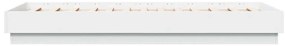 Estrutura de cama 90x190 cm derivados de madeira branco