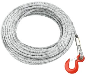 vidaXL Cabo de aço 800 kg 20 m