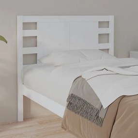 Cabeceira de cama 81x4x100 cm pinho maciço branco