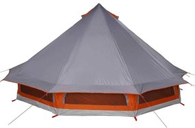 Tenda Familiar Tipi da em Cinza e Laranja pra 10 Pessoas - Impermeável