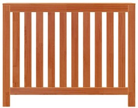 Cobertura de radiador 108,5x19x84 cm pinho maciço castanho cera