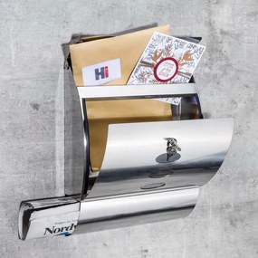 HI Caixa de correio aço inoxidável 30x12x40 cm
