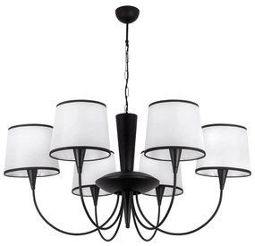 Chandelier Pardo – Preto – Diâmetro 90 cm, Altura 85 cm