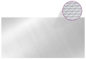 Cobertura para piscina 450x220 cm PE prateado