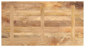 Tampo de mesa retangular 100x60x3,8 cm mangueira maciça