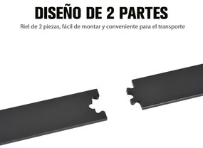 Kit de acessórios para porta deslizante Porta de montagem Conjunto de peças de metal Trilhos de rolo de aço carbono