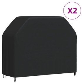 vidaXL Capas para churrasqueira 2 pcs 147x61x112 cm tecido oxford 420D