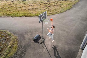 Cesto de basquetebol NovaStar com altura ajustável em 10 alturas preto